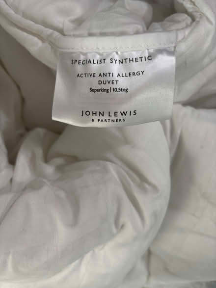 Photo of free Nearly new superking DUVET John Lewis (St Margarets TW1) #1