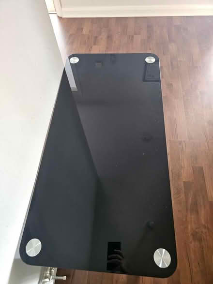 Photo of free Black glass coffee table (EH7) #1