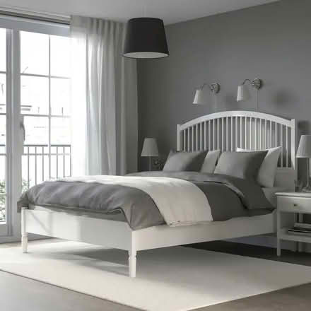 Photo of free TYSSEDAL bed frame + Two TYSSEDAL bedside tables (Surbiton KT6) #3