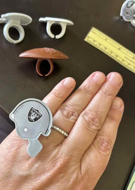Photo of free Plastic LV Raiders rings (Sunnyvale near Fremont H.S.) #2
