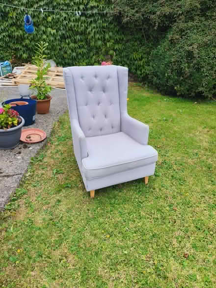 Photo of free Grey Arm Chair (Dublin 12) #1