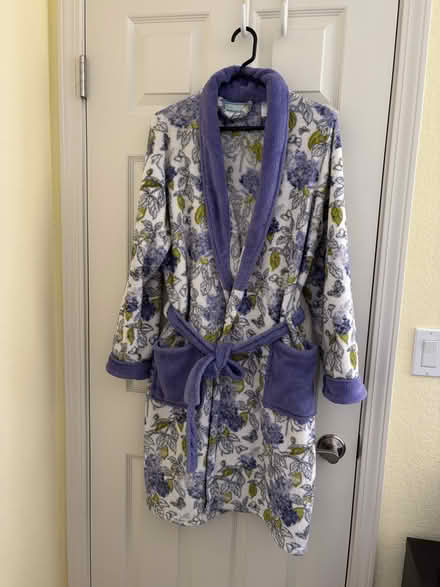 Photo of free Waverly floral print robe S/M (Sunnyvale near Fremont H.S.) #1
