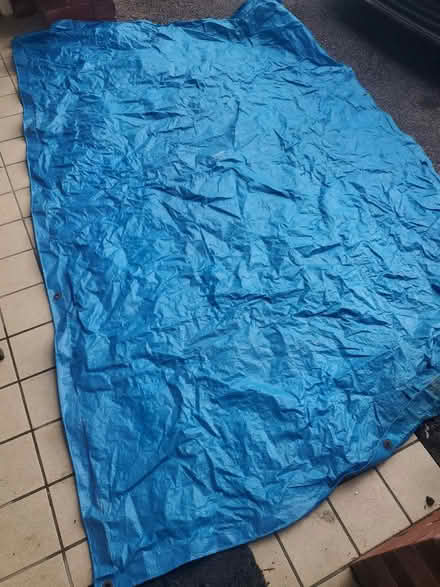 Photo of free Old groundsheet/tarpaulin (Clayton Bridge M40) #1