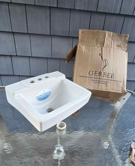 Photo of free Small wall mount sink. New (Stoneham) #1