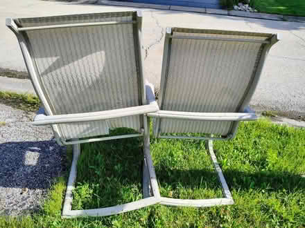 Photo of free 2 aluminum patio chairs, need work (Westmont) #1