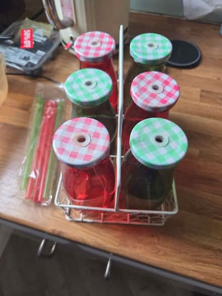 Photo of free Drinking bottles with straws (Holmer Green HP15) #1