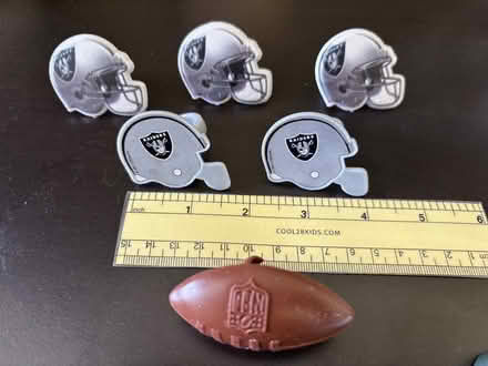 Photo of free Plastic LV Raiders rings (Sunnyvale near Fremont H.S.) #1