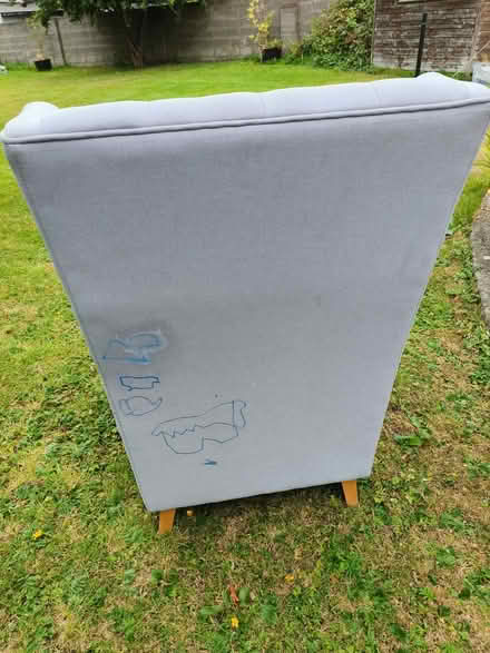 Photo of free Grey Arm Chair (Dublin 12) #3