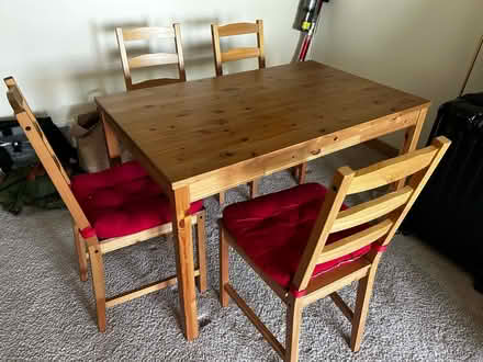 Photo of free Ikea dining table + chairs (Greenwood) #1
