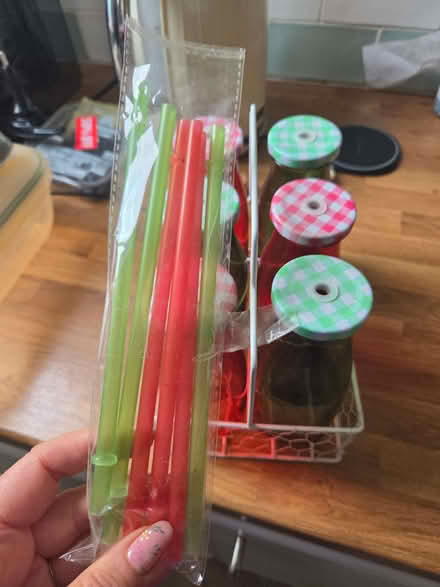 Photo of free Drinking bottles with straws (Holmer Green HP15) #2