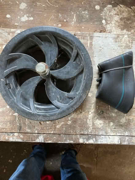 Photo of free Wheelbarrow wheel & tube (OX44 Little Milton) #1