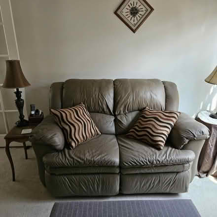 Photo of free Leather Love seat with recliners (Chelsea) #1