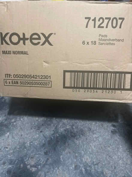 Photo of free Carton of Sanitary Pads (Greenford UB6) #2