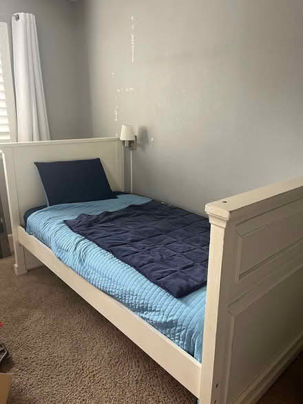 Photo of free Wooden twin bed (Highlands Ranch/Lone Tree) #2