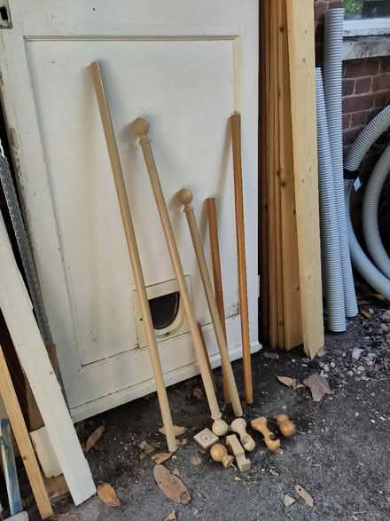 Photo of free Wooden curtain rods and fittings (Hereford HR1) #1