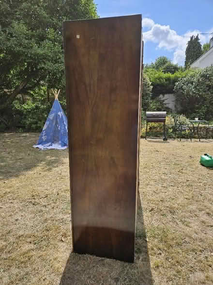 Photo of free Wooden wardrobe, book matched mahogany (Alfington EX11) #4