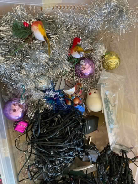 Photo of free Christmas tree and decorations (Hayling Island PO11) #1
