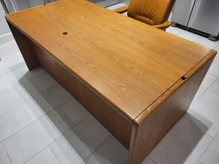 Photo of free 6ft Oak Executive Desk and Credenza (Palmetto Station Apartments) #3