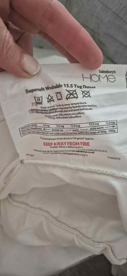 Photo of free Double duvet (Abbeydale Gloucester) #1