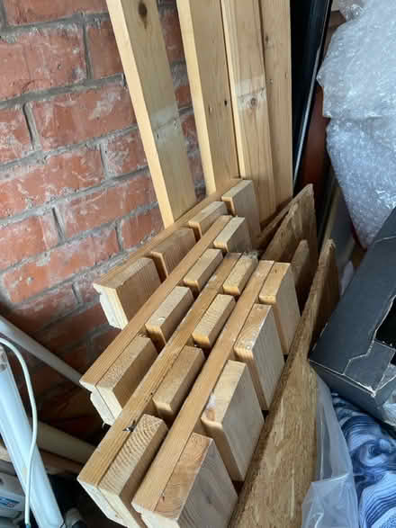 Photo of free Garage shelving unit (Denton) #1