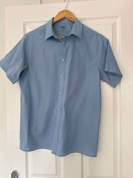 Photo of free 6 M&S blue school shirts (Chineham, RG24) #1