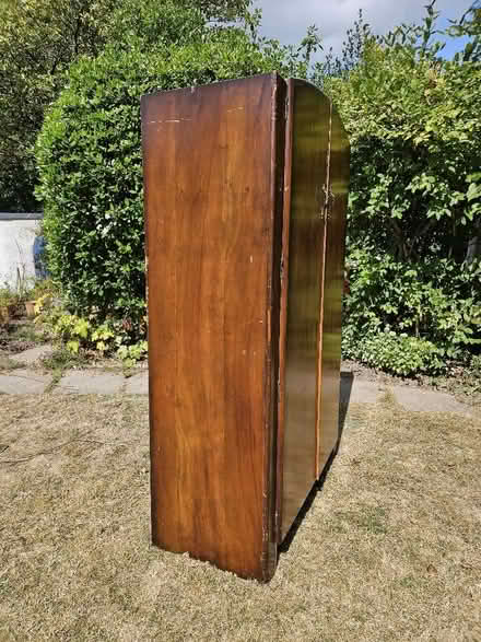 Photo of free Wooden wardrobe, book matched mahogany (Alfington EX11) #2