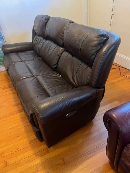 Photo of free Leather Recliner Couch (Tufts/Medford) #4