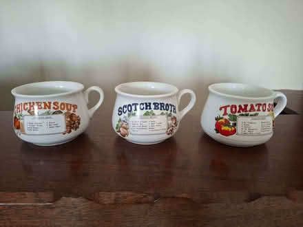 Photo of free three soup dishes. (Ballyhenry BT36) #1
