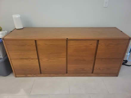Photo of free 6ft Oak Executive Desk and Credenza (Palmetto Station Apartments) #3