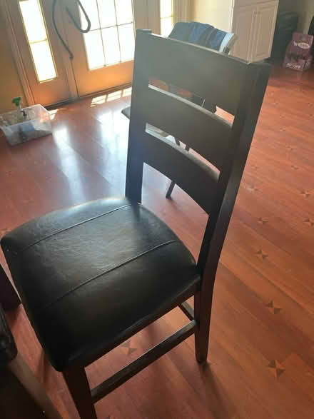 Photo of free Large, solid bar table with stools (91040) #2
