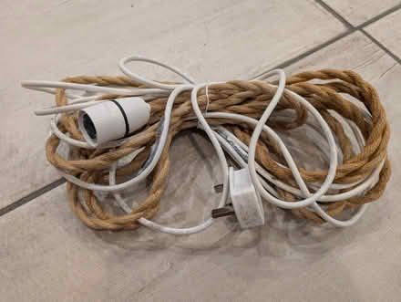 Photo of free Wall plug light fitting with rope wire (Brasenose OX11) #1