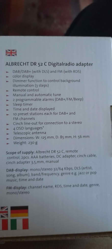 Photo of free DAB/FM Radio Adapter (Central Blackburn BB1) #2