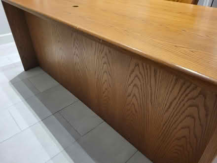Photo of free 6ft Oak Executive Desk and Credenza (Palmetto Station Apartments) #4