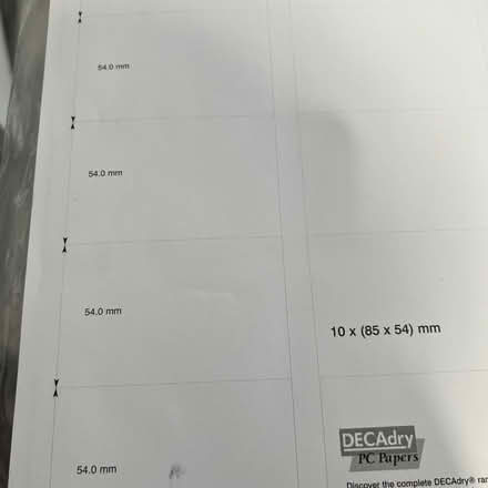 Photo of free Business card A4 printing card (Prenton CH42) #3