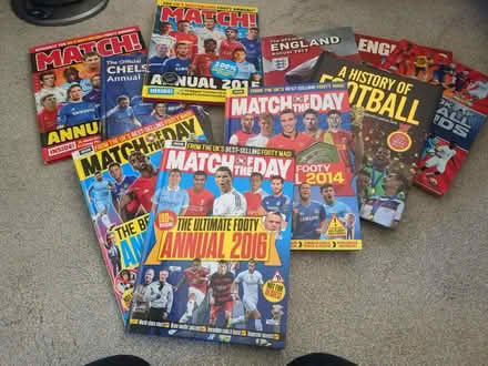 Photo of free Football Annuals x 10 (Harpenden AL5) #1