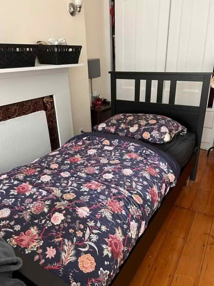 Photo of free Ikea Hemnes Twin Bed w/ Mattress (Newbury St., Back Bay) #1