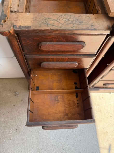 Photo of free Vintage Executive Desk (Baldwin & N Holly Rd) #2