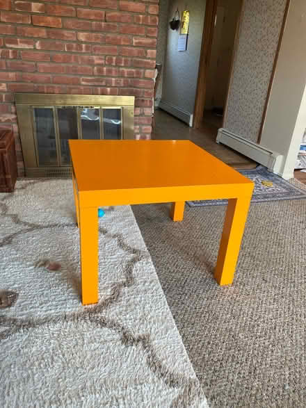 Photo of free Orange kids table (Westbury NY) #1