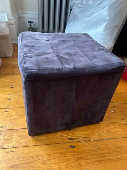 Photo of free Black Ottoman w/ Internal Storage (Newbury St., Back Bay) #2