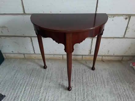 Photo of free Wooden side table (Trowbridge, Broadcloth Lane) #1