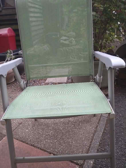 Photo of free 4 fold up garden chairs (DE23 sinfin) #1