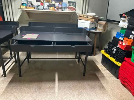 Photo of free Black DESKS with 2 drawers (10011 (17th & 9th)) #4