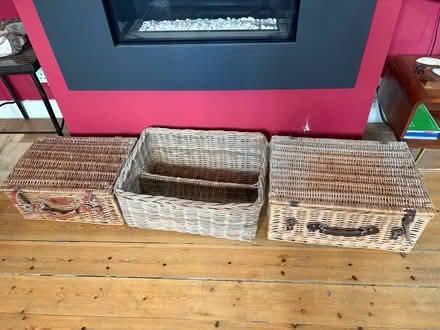 Photo of free Three wicker hampers (NW2) #1