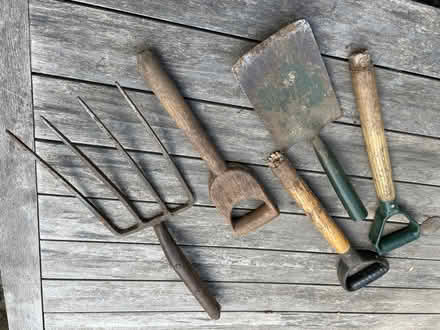 Photo of free Old/ broken spade and fork for renovation (London Rd, HW HP11) #1