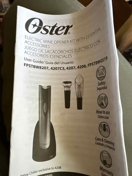 Photo of free Electric wine opener (Ossining) #2