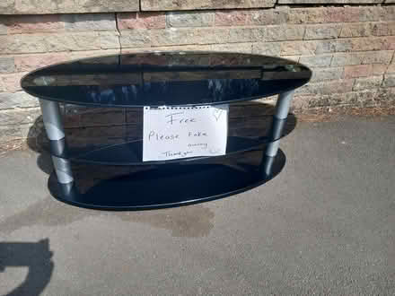Photo of free Glass TV Stand (West Hallam DE7) #1