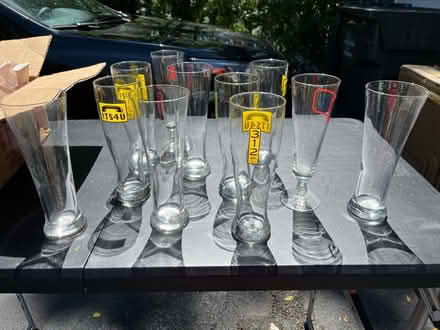 Photo of free Tall beer glasses assortment (carpentersville) #1