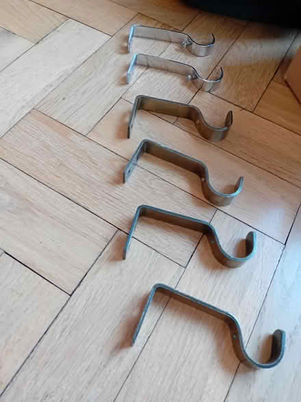 Photo of free 2 brass colour curtain poles (Rhiwbina CF14) #3