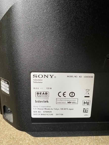 Photo of free Sony TV - faulty CH63 (Spital CH63) #1