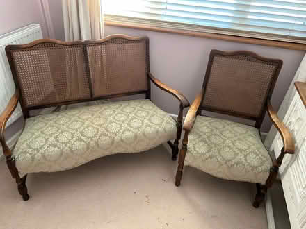 Photo of free Small rattan three piece suite (Highcliffe BH23) #1